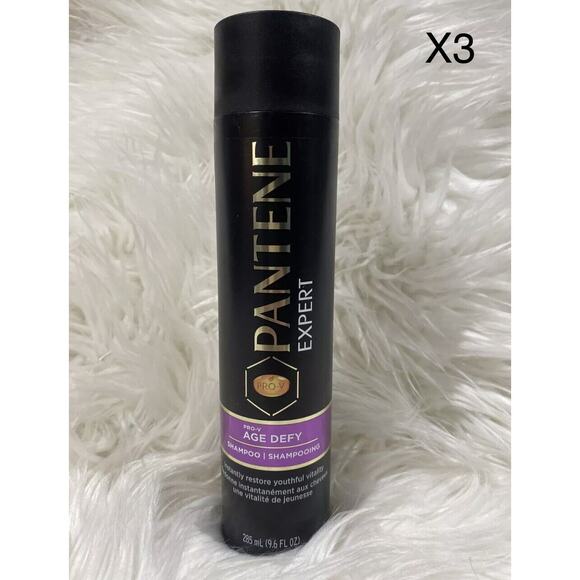3 Bottles Pantene Expert Pro-V Age Defy Shampoo 9.6 oz (NEW) Discontinued X3